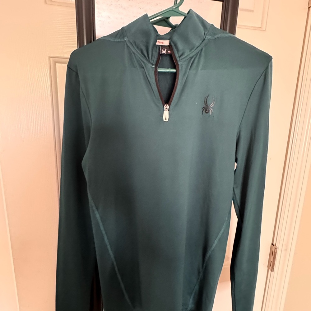 Spyder Green Quarter-Zip Pullover